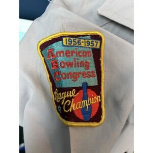 1950s Tricor Work Shirt w/ American Bowling Congress 1956-57 Champion Patch
